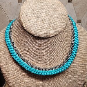 Chloe + Isabel Braided Crystal Collar Necklace